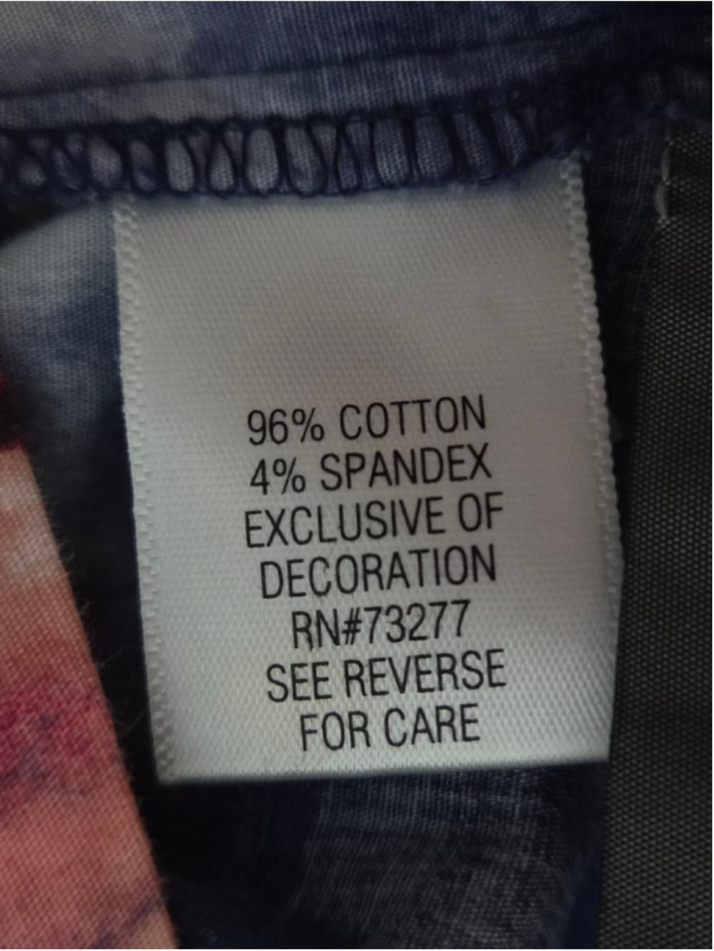 Simply Vera Sleeveless Tie-Dye Casual V-Neck Midi Dress Red Blue White FSize M - Picture 4 of 5